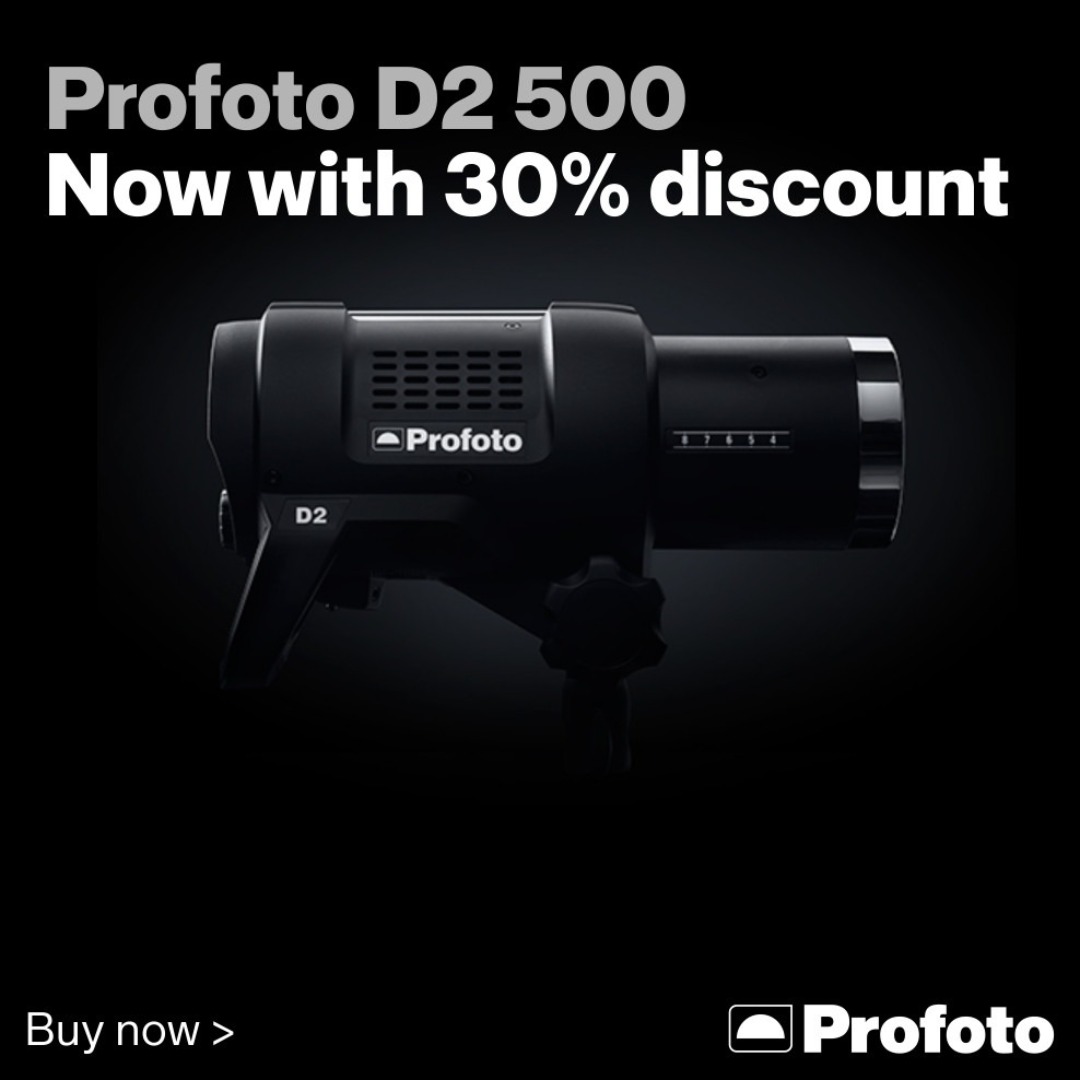 Profoto D2 500. Now 30% Off!